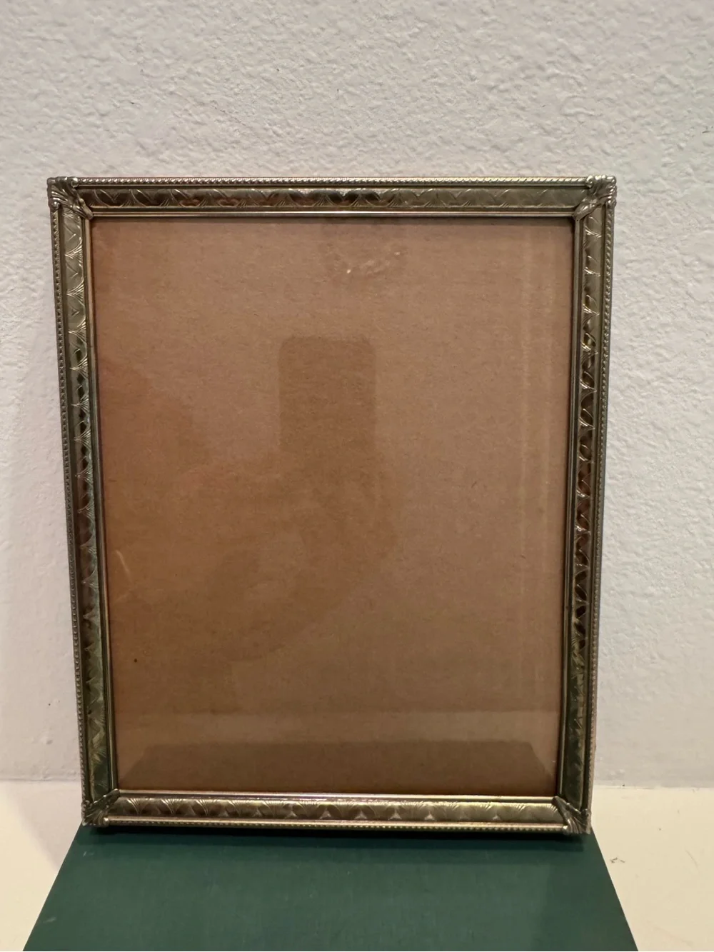 Vintage Brass 8x10 Victorian Style Picture Frame, No easel